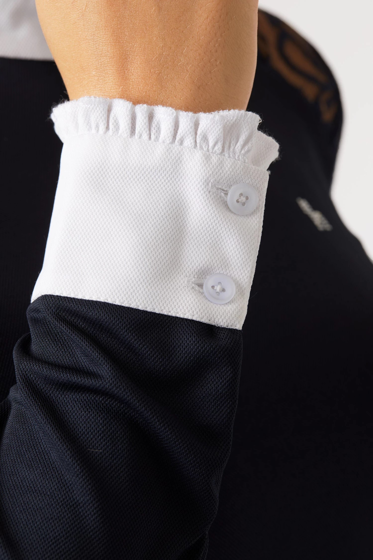 Horze Sylvie Women's Long Sleeve Lace Show Shirt 9 Horze Sylvie Women's Long Sleeve Lace Show Shirt - Image 7