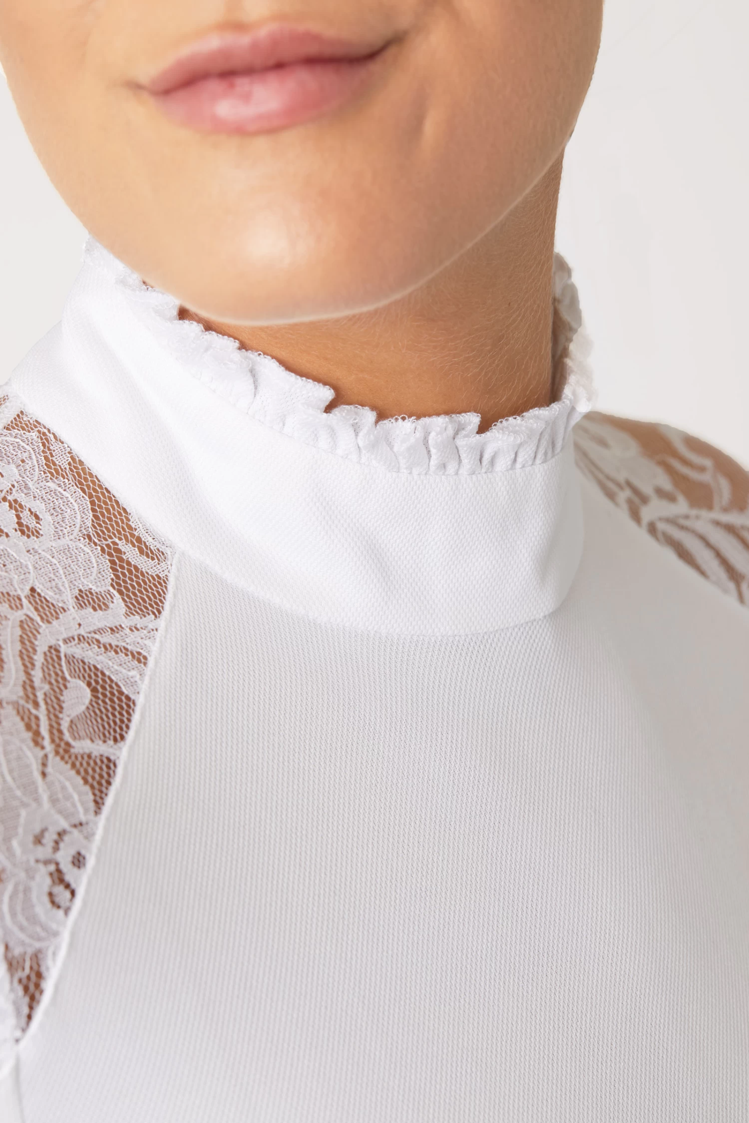 Horze Sylvie Women's Long Sleeve Lace Show Shirt 14 Horze Sylvie Women's Long Sleeve Lace Show Shirt - Image 12