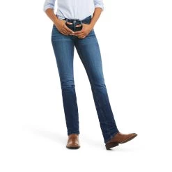 Ariat Women's Real Perfect Rise Abby Straight Jeans -Sports - Equestrian Riding Shop 335369 DNB 2