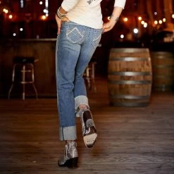 Ariat REAL Stretch Icon Straight Jean For Women 15 Ariat REAL Stretch Icon Straight Jean For Women -Sports - Equestrian Riding Shop 335371 DNB 7