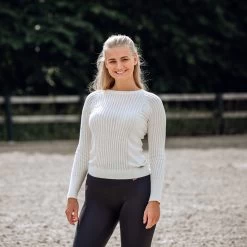 B Vertigo Rachel Women's Cable Knit Pullover -Sports - Equestrian Riding Shop 33543 ewh 04