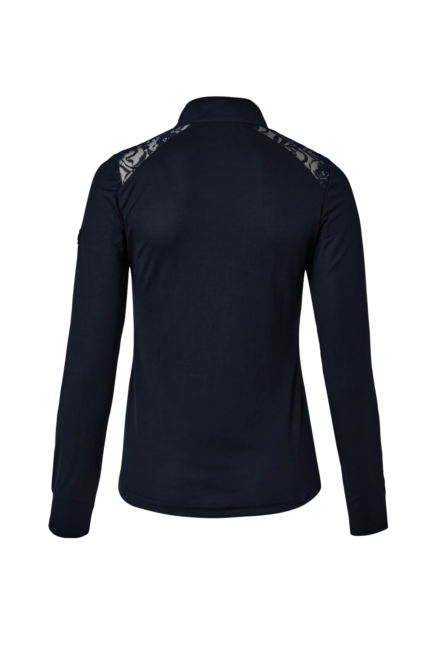 Horze Sianna Women's Show Shirt With Lace Shoulders And Long Sleeves 4 Horze Sianna Women's Show Shirt With Lace Shoulders And Long Sleeves - Image 2