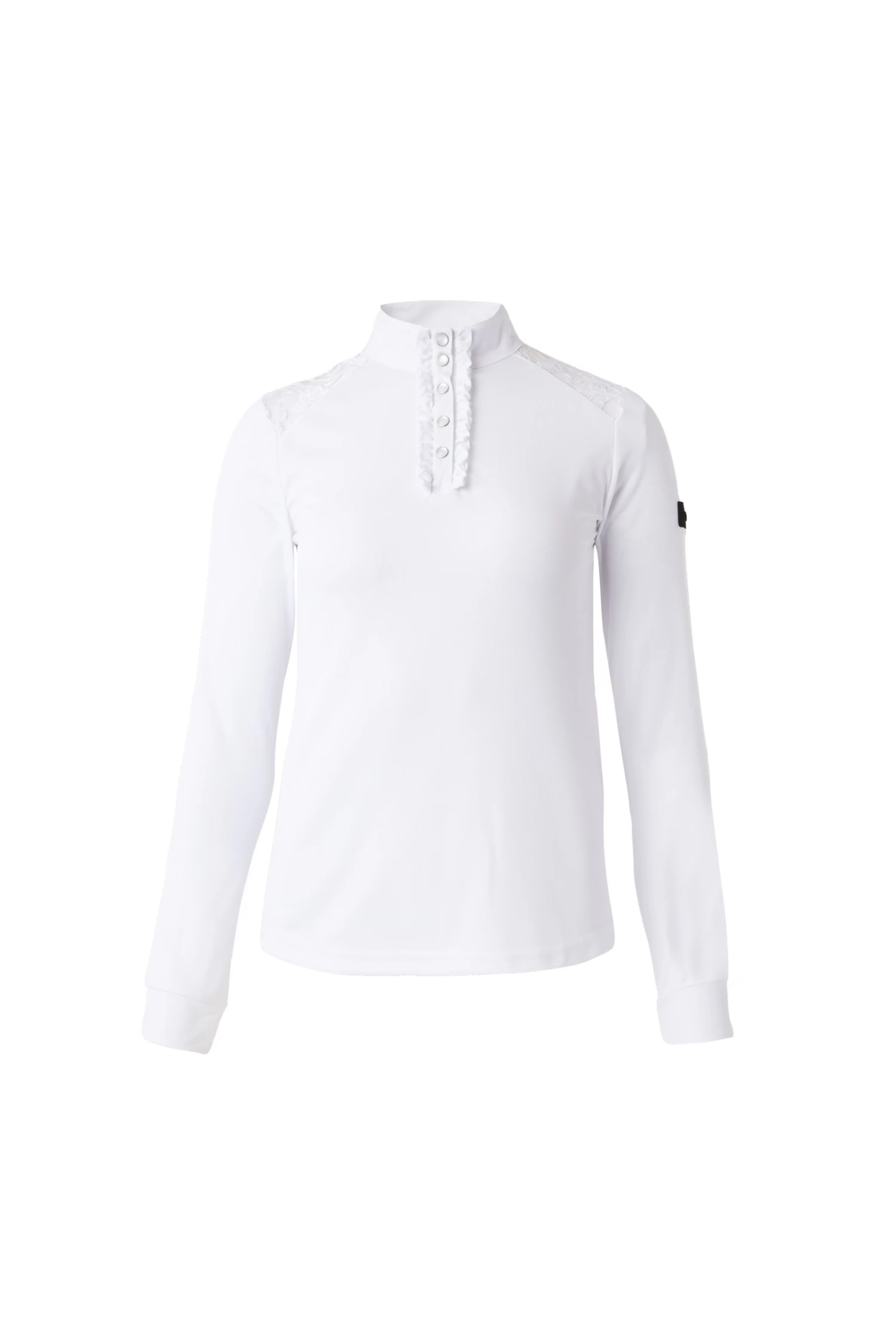 Horze Sianna Women's Show Shirt With Lace Shoulders And Long Sleeves 12 Horze Sianna Women's Show Shirt With Lace Shoulders And Long Sleeves - Image 10