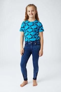 Horze Micky Kids Printed Organic Cotton T-Shirt -Sports - Equestrian Riding Shop 33567 hwb 04