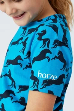Horze Micky Kids Printed Organic Cotton T-Shirt -Sports - Equestrian Riding Shop 33567 hwb 05