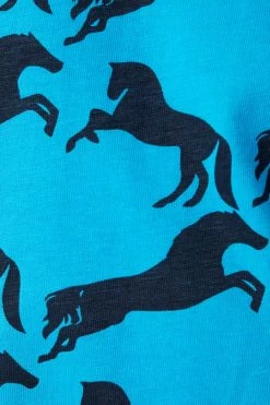 Horze Micky Kids Printed Organic Cotton T-Shirt -Sports - Equestrian Riding Shop 33567 hwb 06