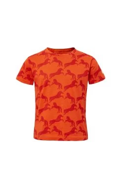Horze Micky Kids Printed Organic Cotton T-Shirt -Sports - Equestrian Riding Shop 33567 mor 01