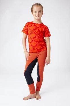 Horze Micky Kids Printed Organic Cotton T-Shirt -Sports - Equestrian Riding Shop 33567 mor 04