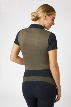 Horze Sagira Women's Training Shirt With Gold Back -Sports - Equestrian Riding Shop 33571 VDB 5