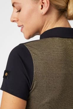 Horze Sagira Women's Training Shirt With Gold Back -Sports - Equestrian Riding Shop 33571 VDB 7