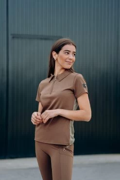 Horze Sagira Women's Training Shirt With Gold Back -Sports - Equestrian Riding Shop 33571 bdbr 10