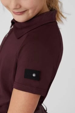Horze Tiana Kids Polo Shirt With Short Sleeves -Sports - Equestrian Riding Shop 33574 rmbu 05