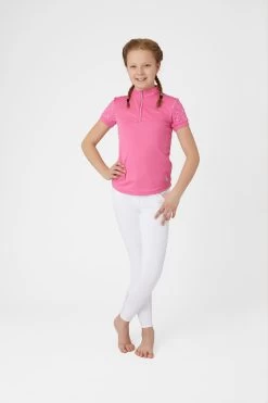 Horze Fia Kids Training/Show Shirt With Short Sleeves -Sports - Equestrian Riding Shop 33588 AZPI 3