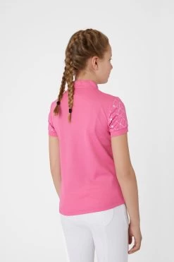 Horze Fia Kids Training/Show Shirt With Short Sleeves -Sports - Equestrian Riding Shop 33588 AZPI 4