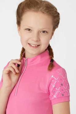 Horze Fia Kids Training/Show Shirt With Short Sleeves -Sports - Equestrian Riding Shop 33588 AZPI 5