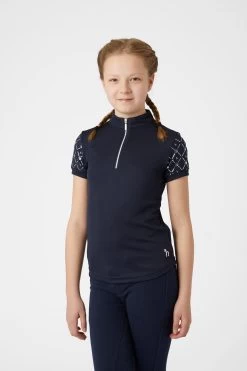 Horze Fia Kids Training/Show Shirt With Short Sleeves -Sports - Equestrian Riding Shop 33588 PDB 2