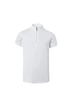 Horze Fia Kids Training/Show Shirt With Short Sleeves -Sports - Equestrian Riding Shop 33588 WH 1