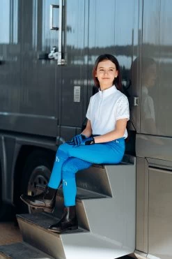 Horze Fia Kids Training/Show Shirt With Short Sleeves -Sports - Equestrian Riding Shop 33588 WH 6