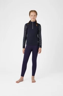 Horze Fia Kids Training/Show Shirt With Long Sleeves -Sports - Equestrian Riding Shop 33598 PDB 3