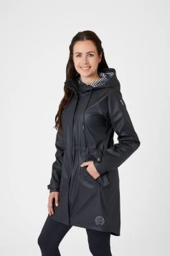 Horze Dania Women's PU Rain Coat With Jersey Lining -Sports - Equestrian Riding Shop 33607 VDB 2