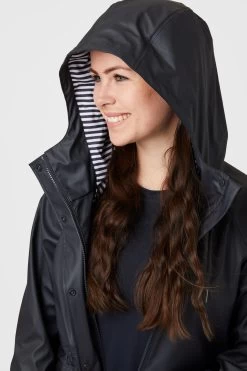 Horze Dania Women's PU Rain Coat With Jersey Lining -Sports - Equestrian Riding Shop 33607 VDB 5