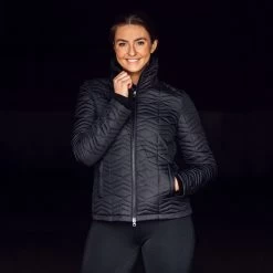 Horze Rose Women's Light Padded Riding Jacket 19 Horze Rose Women's Light Padded Riding Jacket -Sports - Equestrian Riding Shop 33611 BL 6