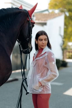 B Vertigo Remi Women's Transparent Rain Riding Jacket -Sports - Equestrian Riding Shop 33623 CLEAR MNRE 7