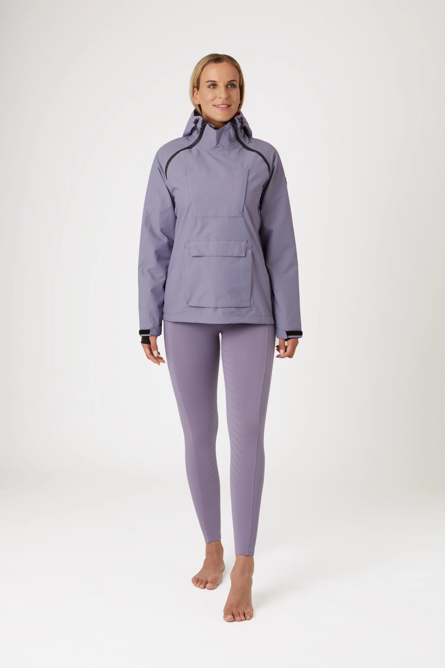 Horze Ayla Women's Rain Riding Riding Jacket With Zippers 5 Horze Ayla Women's Rain Riding Riding Jacket With Zippers - Image 3