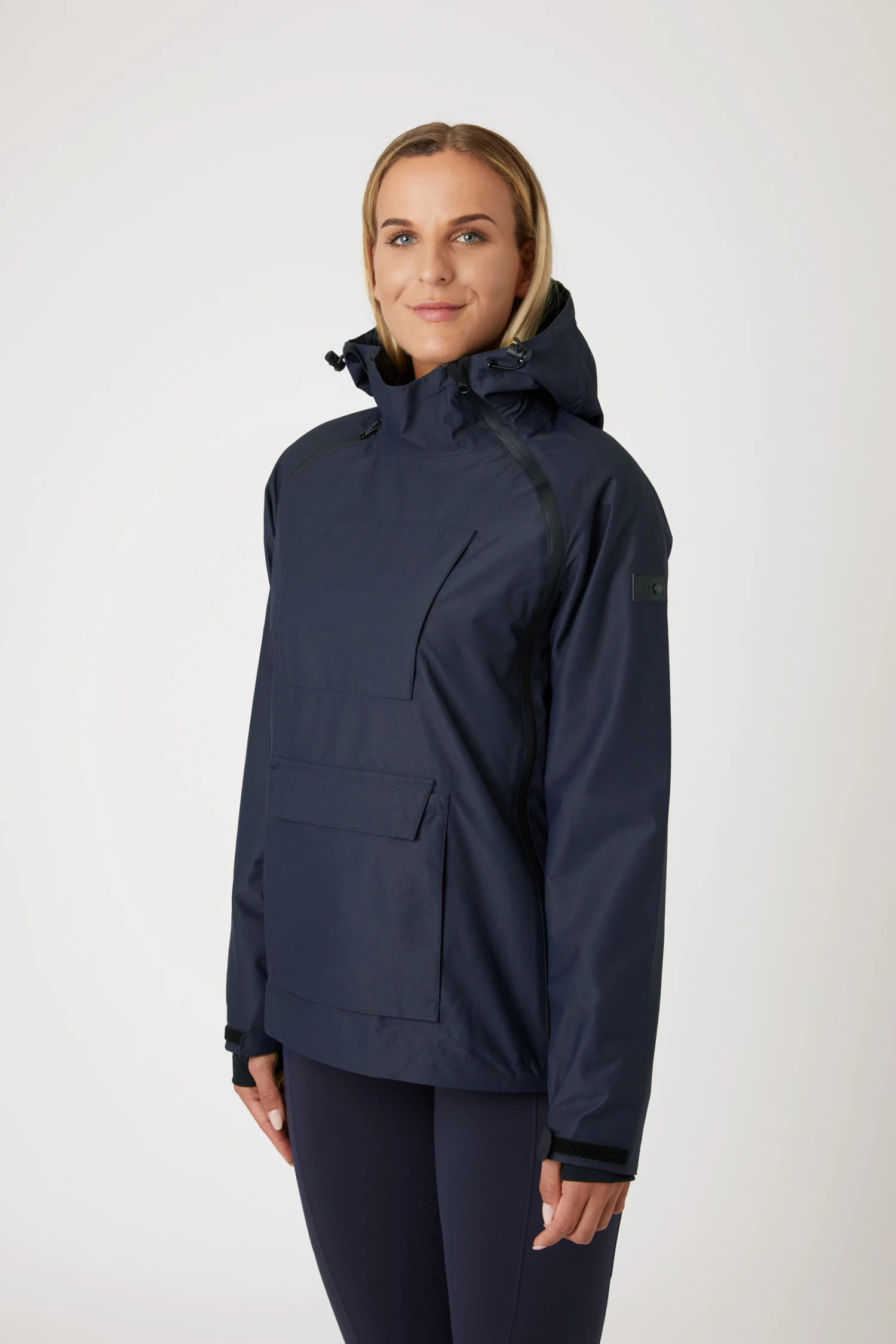 Horze Ayla Women's Rain Riding Riding Jacket With Zippers 12 Horze Ayla Women's Rain Riding Riding Jacket With Zippers - Image 10