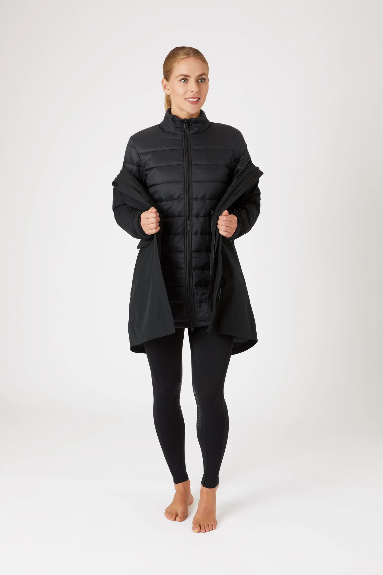 Horze Isabella Women's 3-in-1 Padded Parka Riding Jacket 15 Horze Isabella Women's 3-in-1 Padded Parka Riding Jacket - Image 13