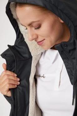 Horze Dania Women's Winter Raincoat With Fleece Lining -Sports - Equestrian Riding Shop 33636 VDB 6