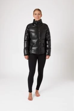 Horze Rianna Women's Shiny Padded Riding Jacket -Sports - Equestrian Riding Shop 33638 BL 3