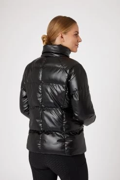 Horze Rianna Women's Shiny Padded Riding Jacket -Sports - Equestrian Riding Shop 33638 BL 4