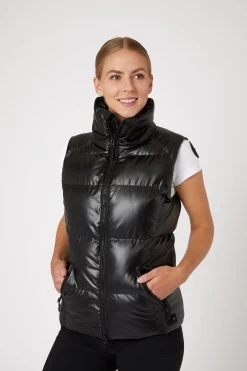 Horze Rianna Women's Shiny Padded Riding Vest -Sports - Equestrian Riding Shop 33639 BL 2
