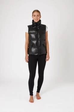Horze Rianna Women's Shiny Padded Riding Vest -Sports - Equestrian Riding Shop 33639 BL 3