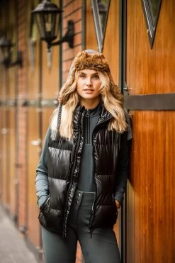 Horze Rianna Women's Shiny Padded Riding Vest -Sports - Equestrian Riding Shop 33639 BL 8