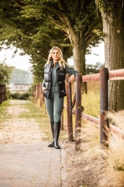 Horze Rianna Women's Shiny Padded Riding Vest -Sports - Equestrian Riding Shop 33639 BL 9
