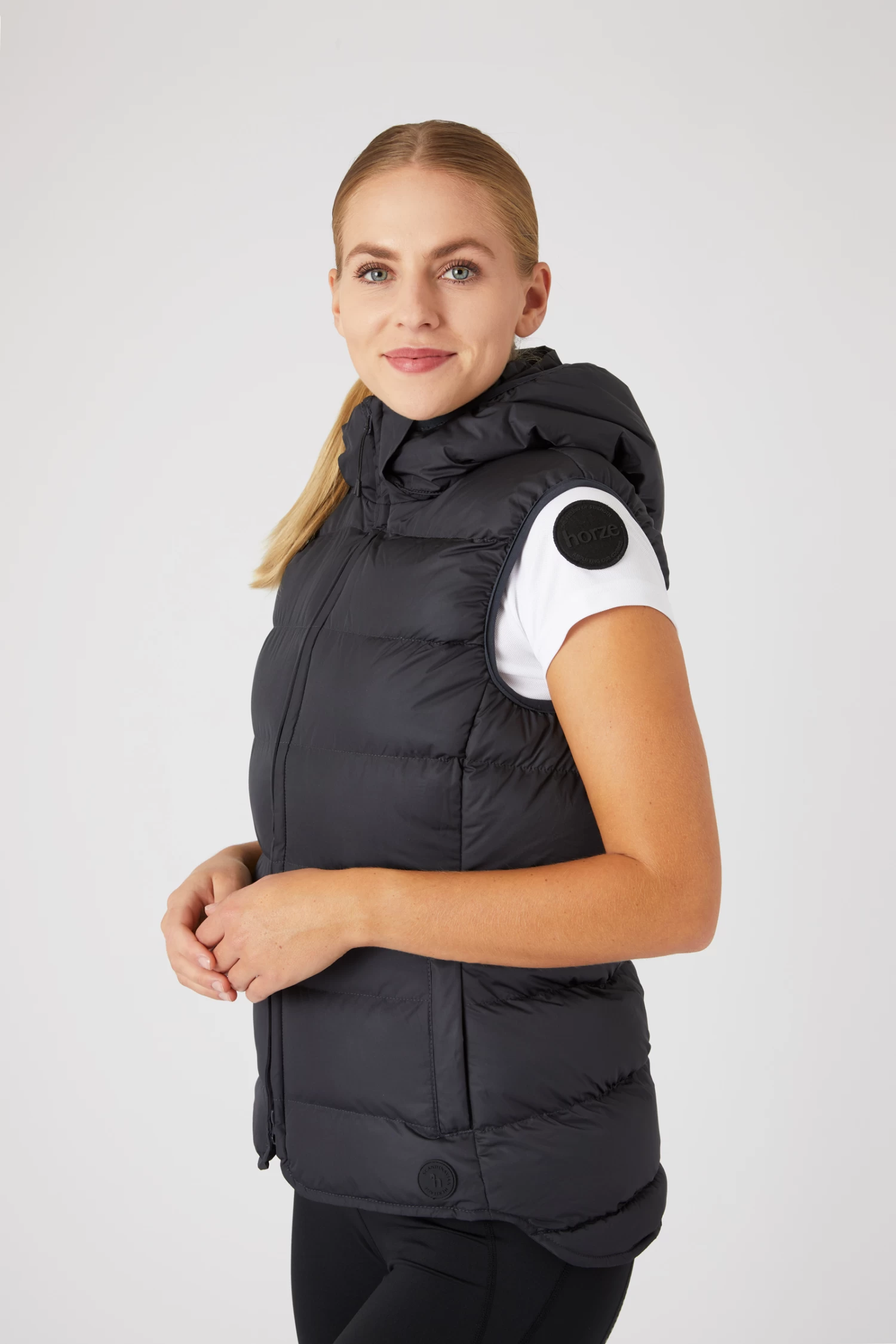 Horze Callie Women's Padded Riding Riding Vest With Hood 11 Horze Callie Women's Padded Riding Riding Vest With Hood - Image 9