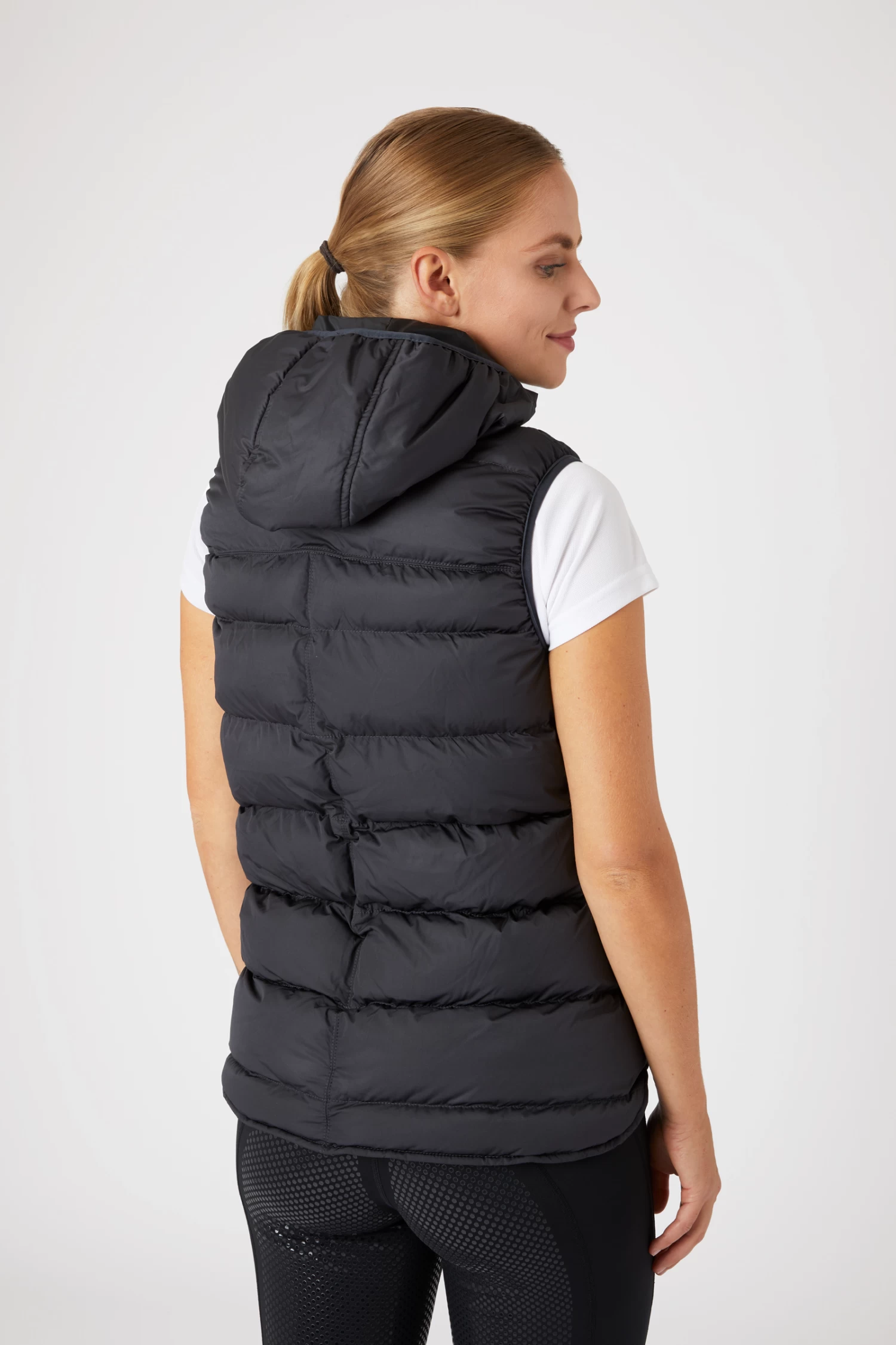 Horze Callie Women's Padded Riding Riding Vest With Hood 13 Horze Callie Women's Padded Riding Riding Vest With Hood - Image 11