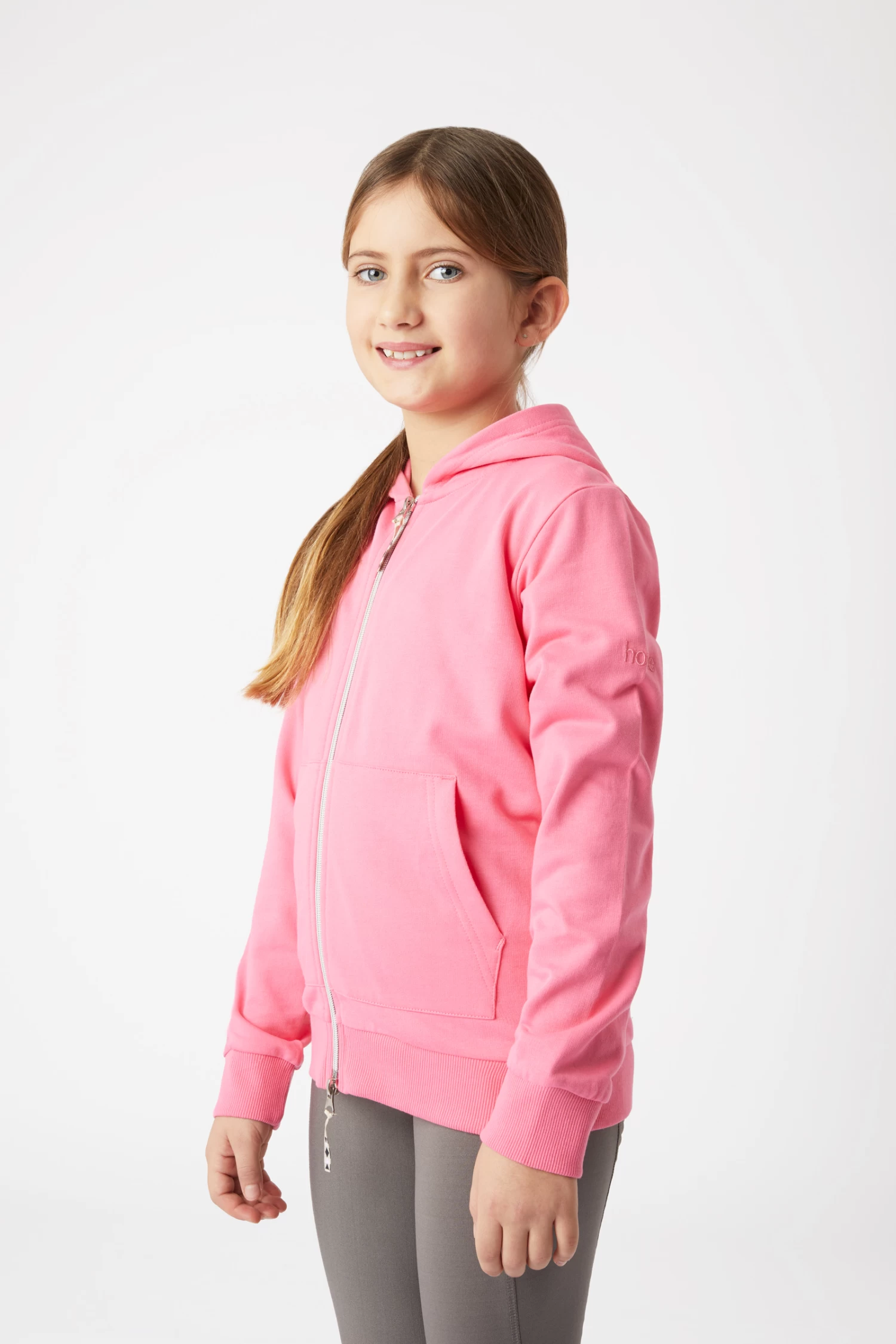 Horze Chooli Kids' Sweat Riding Jacket With Hood 4 Horze Chooli Kids' Sweat Riding Jacket With Hood - Image 2