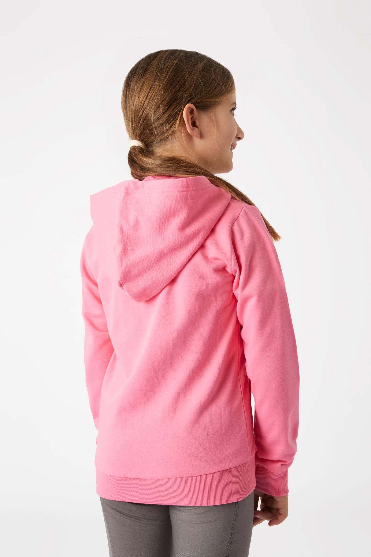 Horze Chooli Kids' Sweat Riding Jacket With Hood 6 Horze Chooli Kids' Sweat Riding Jacket With Hood - Image 4