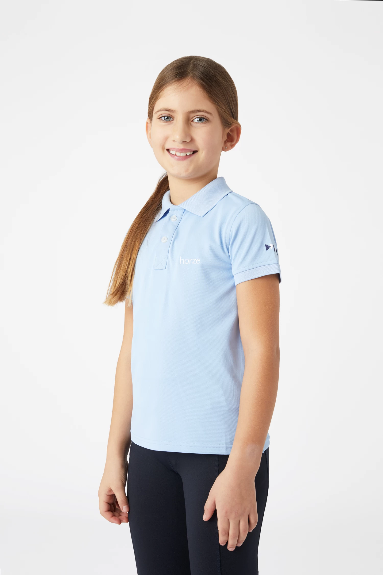 Horze Awee Kids' Functional Poloshirt 4 Horze Awee Kids' Functional Poloshirt - Image 2