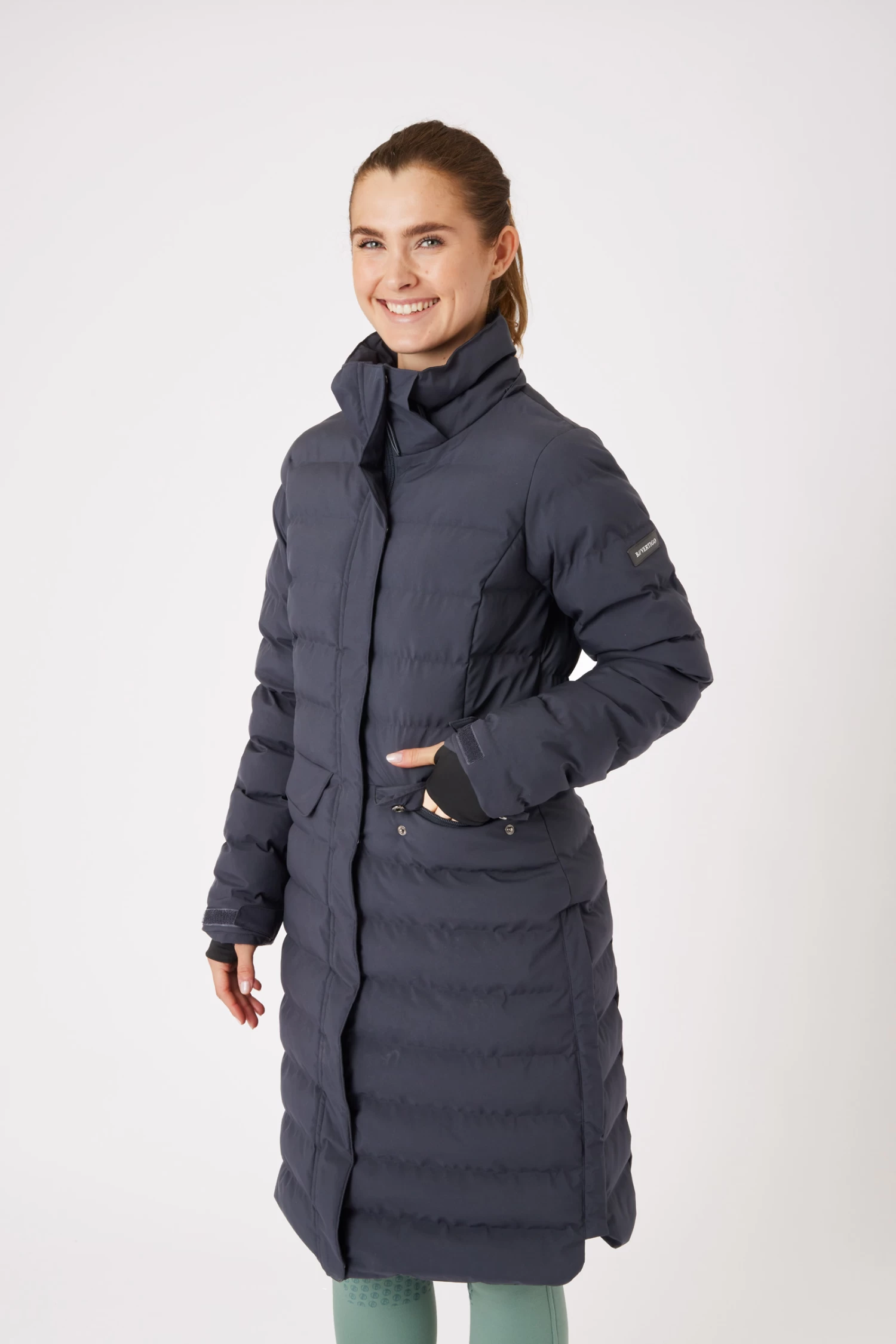 B Vertigo Celeste Women's Waterproof Parka Riding Jacket 4 B Vertigo Celeste Women's Waterproof Parka Riding Jacket - Image 2