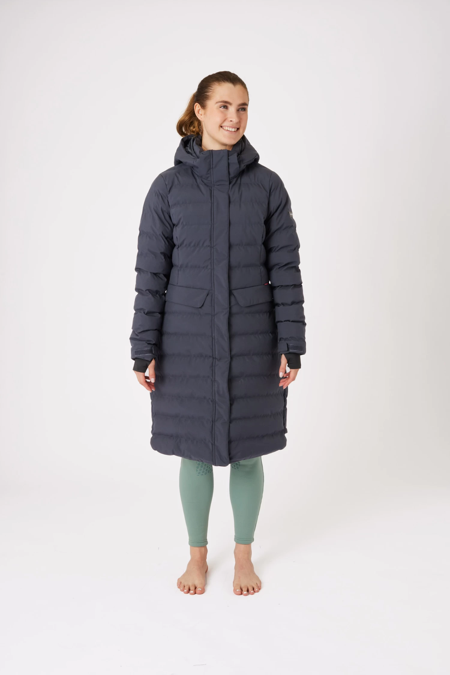 B Vertigo Celeste Women's Waterproof Parka Riding Jacket 5 B Vertigo Celeste Women's Waterproof Parka Riding Jacket - Image 3