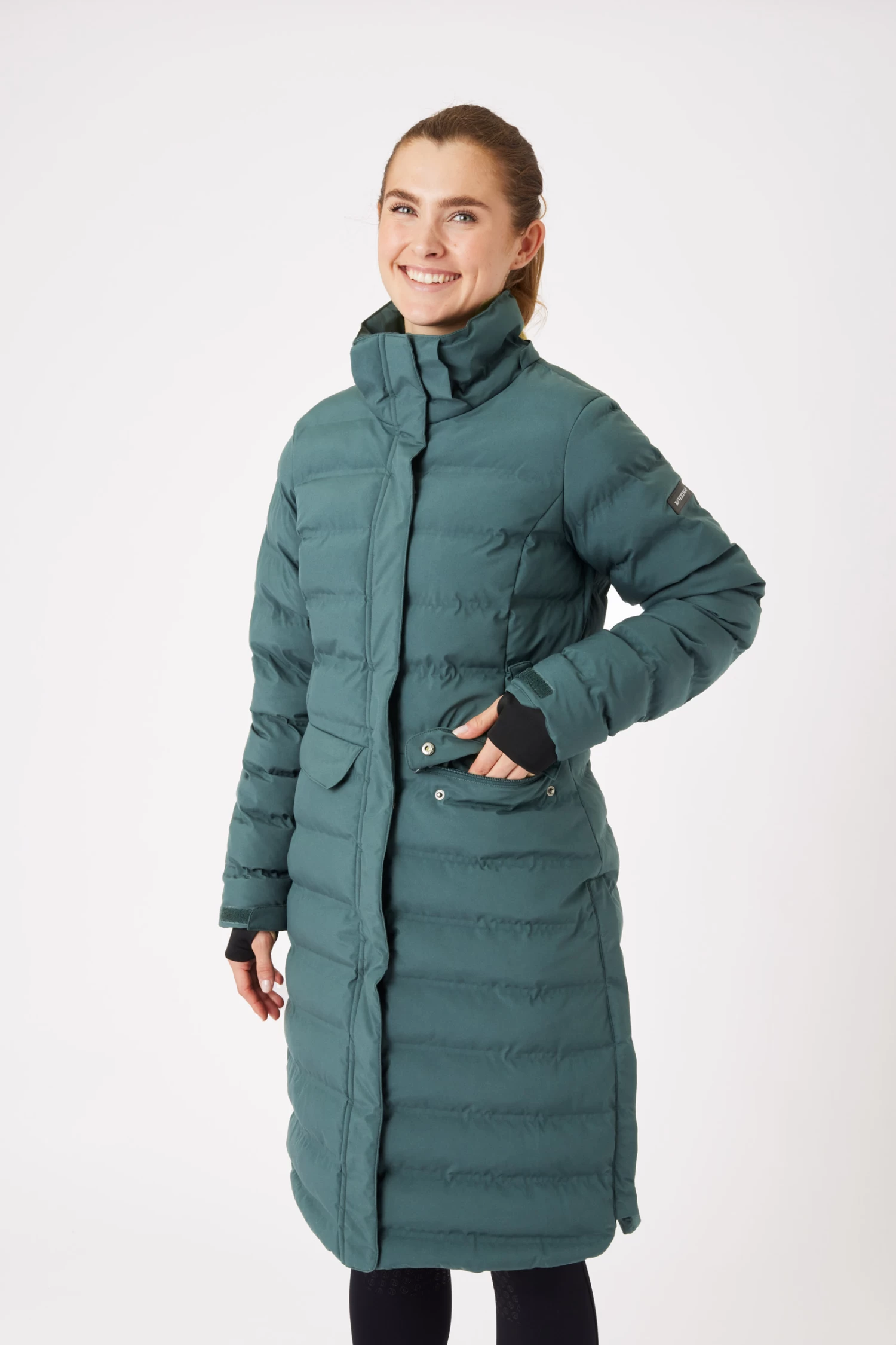 B Vertigo Celeste Women's Waterproof Parka Riding Jacket 15 B Vertigo Celeste Women's Waterproof Parka Riding Jacket - Image 13