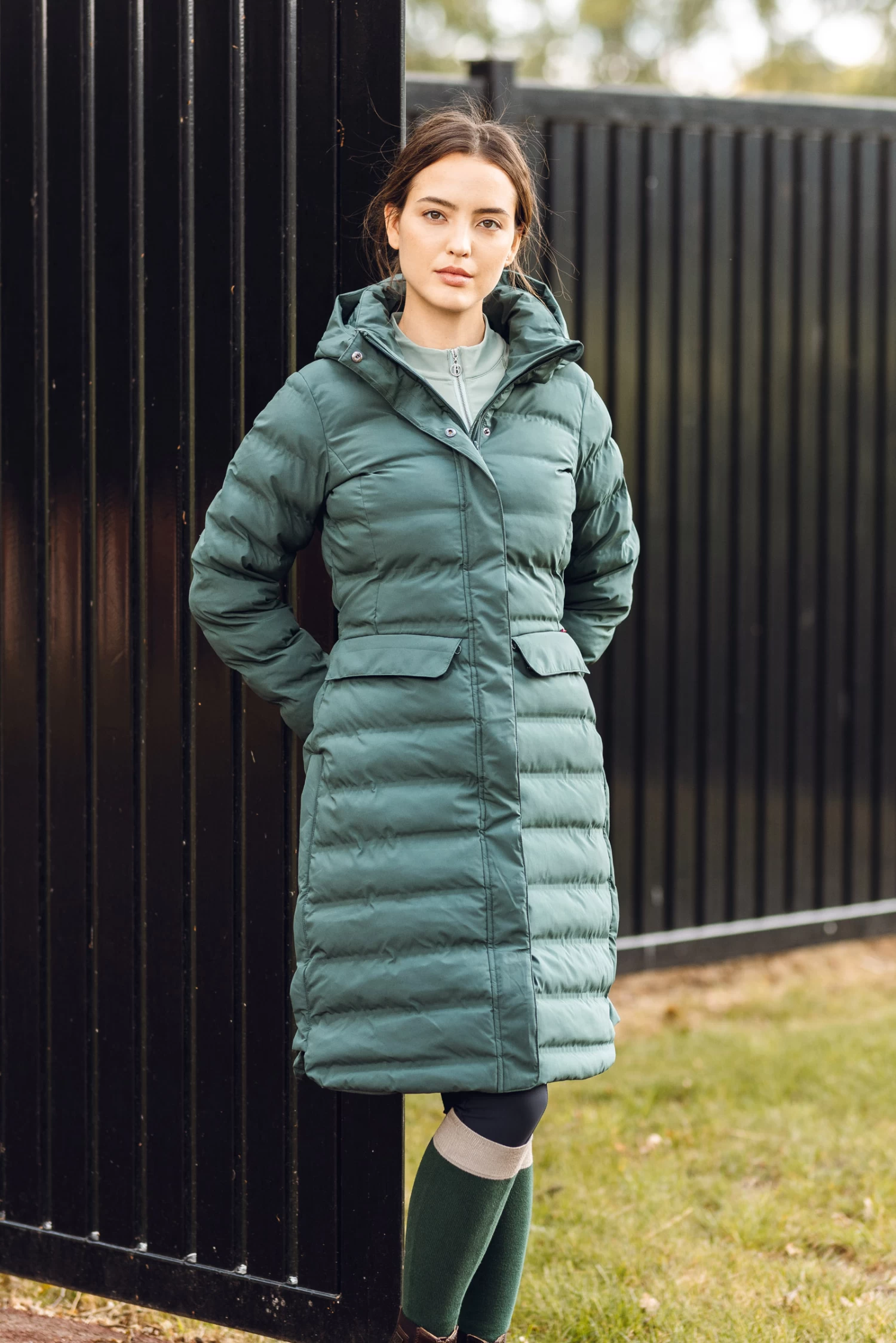 B Vertigo Celeste Women's Waterproof Parka Riding Jacket 20 B Vertigo Celeste Women's Waterproof Parka Riding Jacket - Image 18