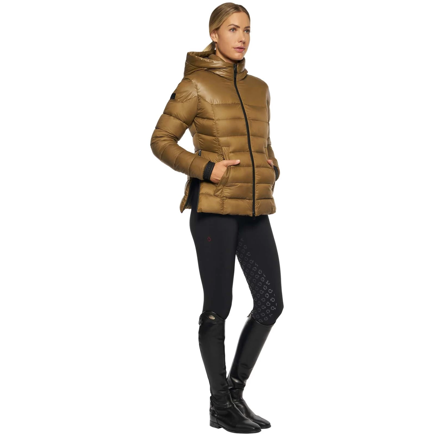 Cavalleria Toscana Women's Nylon Puffer With Hood 3 Cavalleria Toscana Women's Nylon Puffer With Hood