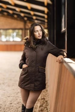 Horze Mikaela Women's Parka Riding Jacket -Sports - Equestrian Riding Shop 33699 784 10