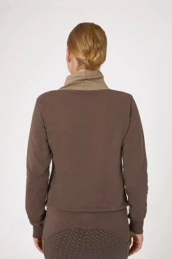 Horze Jade Women's Sweatshirt With High Collar -Sports - Equestrian Riding Shop 33709 FRBR CMBR 4