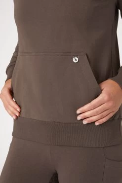 Horze Jade Women's Sweatshirt With High Collar -Sports - Equestrian Riding Shop 33709 FRBR CMBR 6